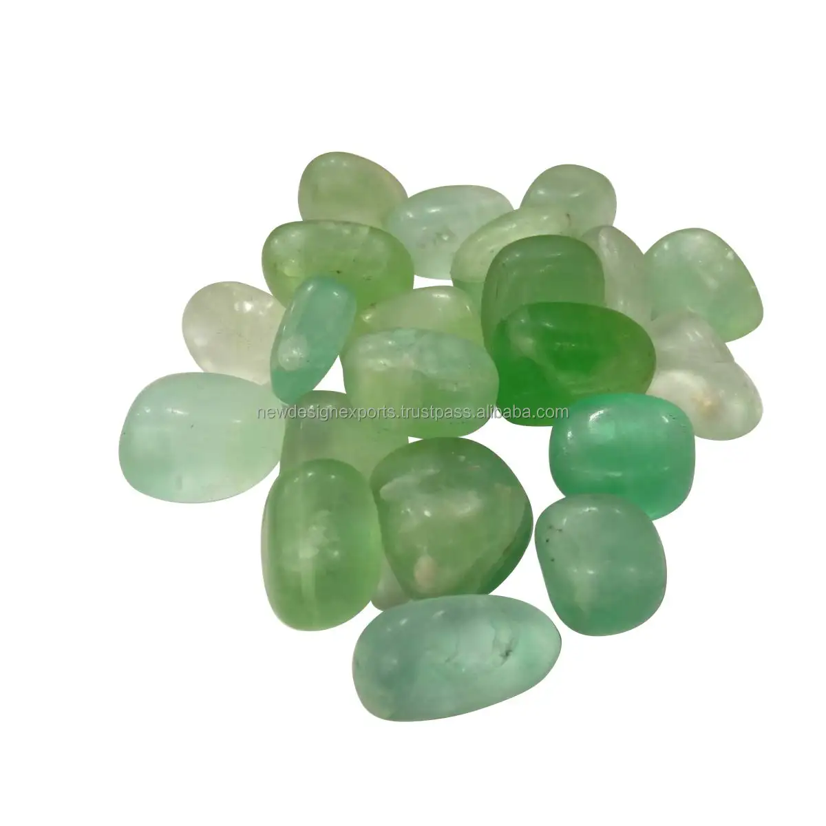 Pedra de borracha de flúor verde 100, pedras naturais de cristal gm, pedras de pebre cobertas para cura de reiki