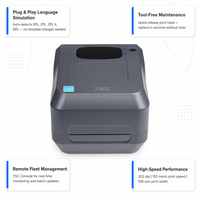 Printer Barcode TL240 203DPI 108mm Desktop Thermal Transfer untuk Label Barcode TSC