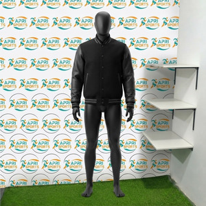 Online Sale Men's <b>Sheepskin</b> Leather Made Sleeves Men's Varsity <b>Jackets</b> Latest Edition Regular Fitted Baseball Varsity <b>Jacket</b> - Product Image 4