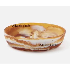 Frutero de Resina Esmeralda Ecológico, Platos para Servir, Tazón para Ensalada Clásico Hecho a Mano, Personalizado, Apto para Horno y Microondas, para Mesa de Fiesta - Product Image 5