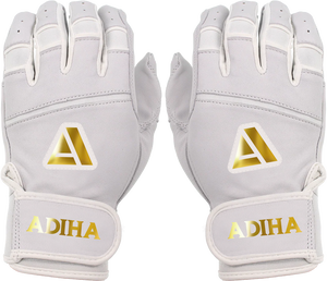 Customizable Hot Sale Leather Baseball Batting Gloves Right/Left Hand Softball <b>Hook</b> Loop Closure Durable Soft Palm Anti-Slip - Product Image 1