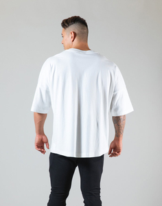 Camiseta de Manga Corta para Hombre, Talla Grande, Color Sólido, Cuello Redondo, Estilo Casual, Tejido de Poliéster/Algodón, Color Azul Marino - Product Image 5