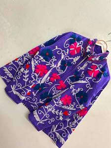 TNT Suzani <b>Kimono</b> Coat Handmade Uzbek Embroidery <b>Vintage</b> Short Jacket Bohemian Ethnic Winter Outerwear Festival Fashion Gift - Product Image 2