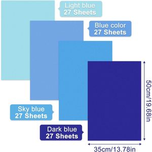 NEBURORA 108 Fogli di Carta Velina Blu per Laurea, Matrimonio, Natale, Pasqua, Compleanno, Decorazioni per Feste - Product Image 2