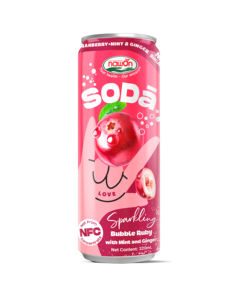 Bebidas espumosas Bebidas de jugo de arándano Lata de 320ML Bebidas gaseosas a base de frutas Fabricante de refrescos NAWON Servicio de etiqueta privada - Product Image 2