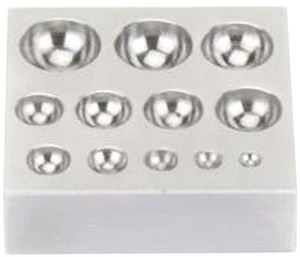 Bloque de hierro para troquelado de 12 cavidades con acabado espejo, molde de forma irregular para fundición de joyas, herramientas de bricolaje SUNTOOLS/STIPL Modelo 269A-E - Product Image 1