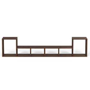 ชุดวางทีวี Petel อเนกประสงค์ ปรับระดับได้ พร้อมช่องเก็บของ 6 ช่อง ดีไซน์มินิมอลสำหรับ DIY - Product Image 1