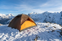 Tente de camping 4 saisons pour 4 personnes avec logo personnalisé, ultralégère, imperméable, de luxe, en forme de dôme, pour randonnée, prix de gros