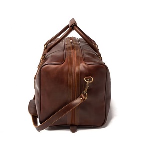 Multi Functional Oem <b>Leather</b> Weekender Travel Duffel <b>Bag</b> Water Resistant Lightweight Casual Outdoor Duffel <b>Leather</b> Travel <b>Bags</b> - Product Image 2