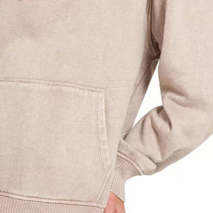 Sudadera con Capucha para Mujer, Estilo Lavado Ácido, Mezcla de Algodón Suave, Diseño Moderno para Uso Diario - Product Image 6