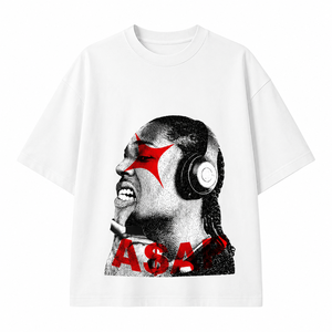 T-shirt pour homme surdimensionné avec impression personnalisée, style streetwear, col rond, manches courtes, jersey en coton respirant, t-shirt graphique - Product Image 1