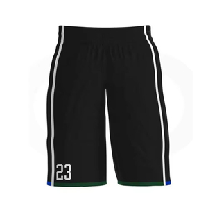 Ensemble de maillots de basket-ball sublimés personnalisés, noir et vert, col en V, sans manches, évacuation de l'humidité, nom de l'équipe, 23, adulte, unisexe, toutes saisons - Product Image 4