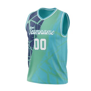 High Quality Summer Breathable Quick Dry 100% <b>Polyester</b> Basketball Jersey Sublimation Printed OEM Custom Unisex Plus Size Jersey - Product Image 3