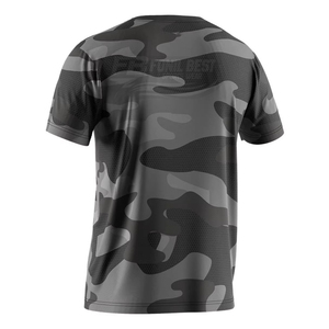 T-shirt en jersey lourd uni camouflage pour homme, 100 % coton respirant, col rond, option d'impression personnalisée du logo sur le devant, coupe classique - Product Image 6