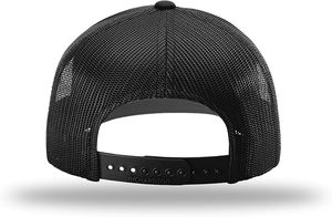 Gorra Trucker de Malla Blanca y Negra al por Mayor, de 6 Paneles, Ajustable, Unisex, Casual, Transpirable, de Color Sólido para Primavera y Verano - Product Image 2