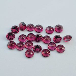 Pierre précieuse naturelle Umbalite grenat 3 mm, taille ronde, rose-magenta du Malawi, certifiée par un tiers, pour la fabrication de bijoux, vente chaude - Product Image 3