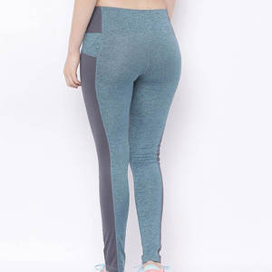 New Style Solid Women's <b>Leggings</b> High Waist Full Length Spandex/<b>Nylon</b> Quick Dry Breathable High Quality Low MOQ - Product Image 3
