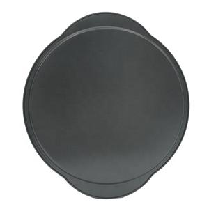 Hot Selling 12 Inch Non-Stick Carbon Steel Pizza Pan with Handle <b>Good</b> Food Release Performance for <b>Baking</b> Dishes & Pans - Product Image 6
