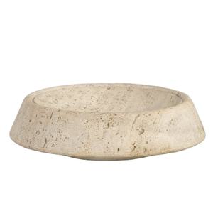 Handcrafted Low Profile <b>Marble</b> Bowl Natural Stone Decorative Bowl for <b>Table</b> Centerpiece <b>Console</b> Shelf Modern Luxury Home Decor - Product Image 1