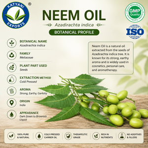 Huile de Neem de qualité aromathérapeutique, huile pure d'Azadirachta Indica, huile naturelle pressée à froid pour les soins capillaires - Exportateur en gros d'Inde - Product Image 3
