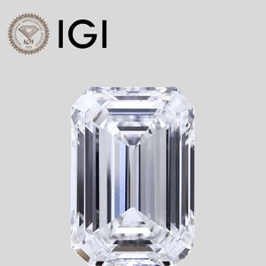 Diamant de laboratoire émeraude de 2,01 carats, couleur F, clarté VS1, certifié IGI - Product Image 1