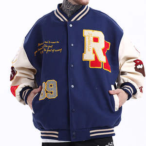 Chaquetas Varsity con Cuello Alto y Diseño en Blanco, Nueva Moda de Invierno, Personalizadas para Hombre, Proveedor OEM de Alta Calidad - Product Image 4