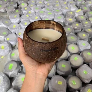 เทียนหอมอโรมาเธอราพีจากธรรมชาติสไตล์โบฮีเมียน ผลิตด้วยขี้ผึ้งมะพร้าว ทำมือ ปลอดสารพิษ 100% ออร์แกนิค สำหรับบ้าน จากเวียดนาม ขายส่ง KV NATURAL HOME - Product Image 3