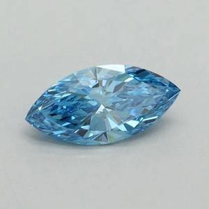 Diamante azul marquesa de corte elegante y vibrante, cultivado en laboratorio, certificado por IGI, diamante azul suelto para anillo de compromiso personalizado de 1 a 5 quilates VVS VS - Product Image 3