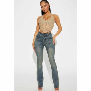Hot Selling <b>Ladies</b> High Waist Trousers Slim Women Pencil <b>Pants</b> Skinny washed Denim Jeans For women - Product Image 3