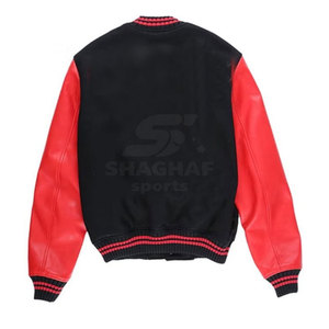 แจ็คเก็ตเลตเตอร์แมนสำหรับผู้ชาย แฟชั่นเสื้อผ้ากลางแจ้ง MOQ ต่ำ รับสั่งทำโลโก้ แจ็คเก็ตเลตเตอร์แมนสำหรับฤดูหนาว - Product Image 6