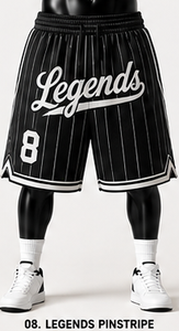 Shorts de basketball pour hommes 23, imprimé personnalisé par sublimation, séchage rapide, style sportif, taille à cordon de serrage - Product Image 2