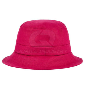 Plain Cotton Bucket <b>Hat</b> Breathable Fabric Casual Headwear For Summer <b>Walking</b> Weekend Travel And Outdoor Street Fashion Use - Product Image 2