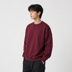 Wholesale custom textured graphic sweatshirt with boxy sweatshirt and graphic sweatshirt for US retailers - Product Image 4