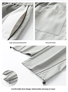 กางเกงวอร์มผู้ชายไซส์ใหญ่ เอวกลาง ทรงตรง ผ้าวอร์สเตด ยืดหยุ่นได้ เหมาะสำหรับออกกำลังกาย เล่นกีฬา หรือใส่ลำลอง - Product Image 6