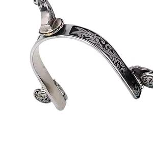 Éperons d'équitation en acier inoxydable de haute qualité pour l'équitation occidentale et anglaise, vente en gros, offre spéciale, sécurité équestre, OEM disponible - Product Image 2