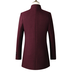Manteau long pour homme avec ceinture, doux, confortable, coupe-vent, résistant à l'eau, pour le bureau, les affaires et les voyages - Product Image 6
