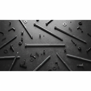Vis à tête fendue en acier au carbone métrique zingué à double extrémité de qualité industrielle PDC, classe 4.8 6.8, pour fixation du bois - Product Image 2