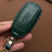 Offre Spéciale étui à clés de voiture en cuir personnalisé étui à clés en cuir fait à la main en utilisant pour Ford clé de voiture
