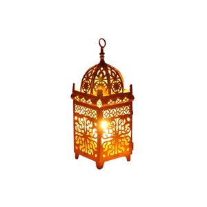 Handmade Moroccan Style Metal Candle <b>Lantern</b> Vintage Iron Hanging Garden <b>Lamp</b> Indoor Outdoor Christmas Eid Home Wedding - Product Image 1