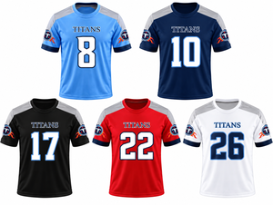 Maillot de football américain personnalisé, tenue de sport pour équipe, violet et blanc, manches courtes, uniforme athlétique, logo, numéro et nom personnalisés, performance - Product Image 6