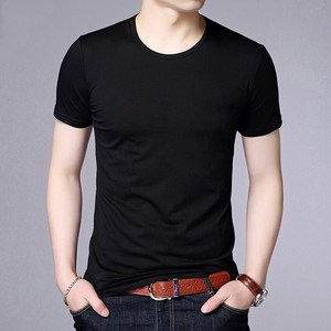 Camiseta de Hombre 100% Algodón al por Mayor, Cuello Redondo Básico, Manga Corta, Transpirable, Informal de Verano, Personalizable, Ropa Urbana al por Mayor - Product Image 5