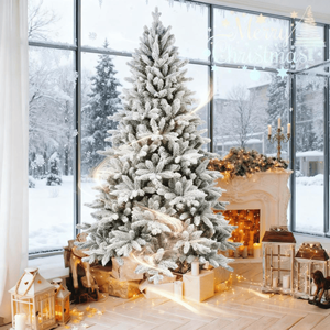 Albero di Natale Innevato di 2,1 m per Decorazioni Festive! - Product Image 3