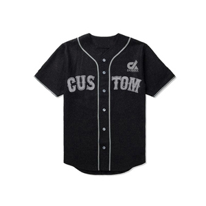 Maillot de baseball personnalisé pour homme 2025, respirant, à boutons, uniforme d'équipe avec nom et numéro personnalisés, en polyester - Product Image 2