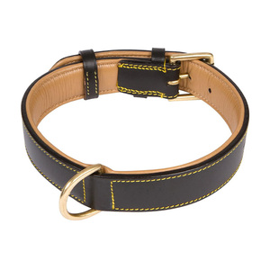 Collier pour chien en cuir de luxe personnalisé, confortable, résistant, séchage rapide, multi-usages, en cuir de vachette rembourré. - Product Image 2