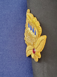 Badges personnalisés brodés en tissu, faits à la main, pour tablier de maître maçonnique, vente en gros, épingles de sécurité à bouton, unisexe - Product Image 6
