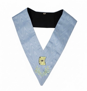ปกเสื้อแบบ Econome - ลายปักแบบสก็อตแลนด์ริท (RSR) พร้อมแถบตีนตุ๊กแกประดับลูกปัดรูปสามเหลี่ยม ปักด้วยเครื่องจักร - Product Image 6