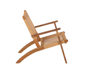 ชุดเก้าอี้นั่งเล่นหวายไม้อะคาเซียเครื่องจักสานด้วยมือทันสมัยสำหรับพักผ่อนในร่มกลางแจ้งทนทานสำหรับลานภายในวิลล่าและโรงแรม - Product Image 4