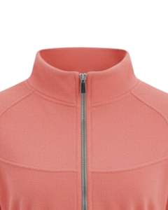 Chaqueta Corta de Forro Polar Rosa Coral para Mujer, Sudadera Deportiva Informal con Cierre, Manga Larga, Ligera, Logotipo Personalizado, Proveedor OEM - Product Image 5