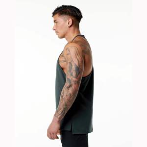 Débardeur de fitness léger personnalisé pour homme, respirant, décontracté, séchage rapide, couleur unie, service OEM de haute qualité, course à pied - Product Image 3