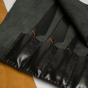 Sac de transport pour couteaux de chef en cuir de vachette de qualité supérieure, résistant, durable, organiseur de couteaux de cuisine, protection anti-odeurs - Product Image 5